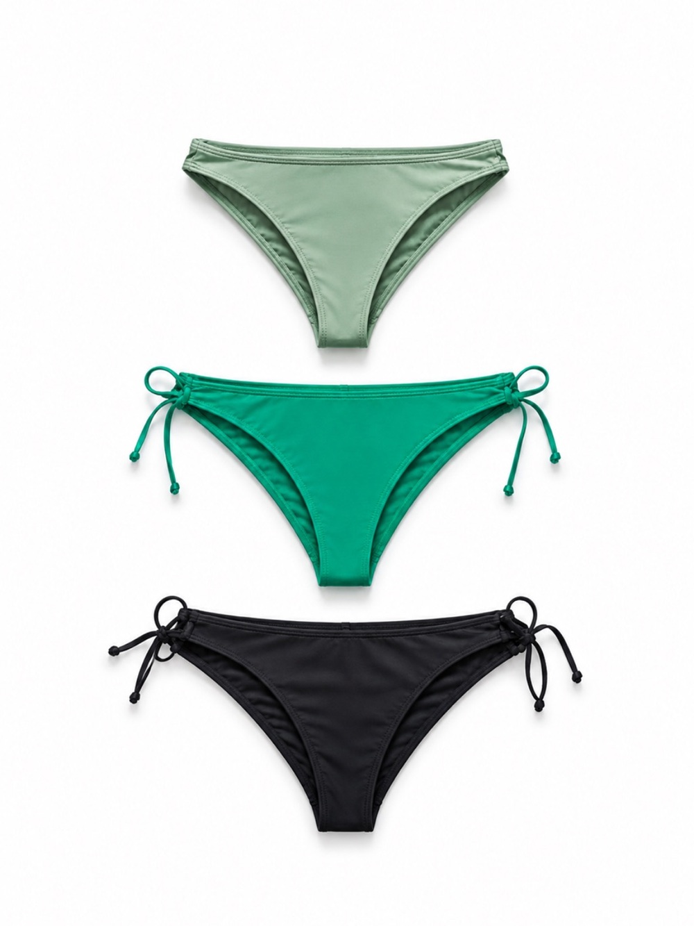 🖤5/$25 new 3 piece bikini bottoms